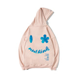 Smiley Face Hoodie Smiley Face Loose Sweater Men's Hooded plus Size Coat