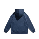 Slogan Graphic Hoodie Flocking Letter Embroidery Thickening Sweater Couple Cardigan Top