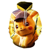 Men and Women Pokemon Pikachu Coat Autumn Couple Anime Sweater 3D Printing