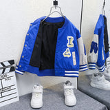 Toddler Boys Jackets Children's Clothing Boys' Baseball Jacket Coat Children's Spring and Autumn