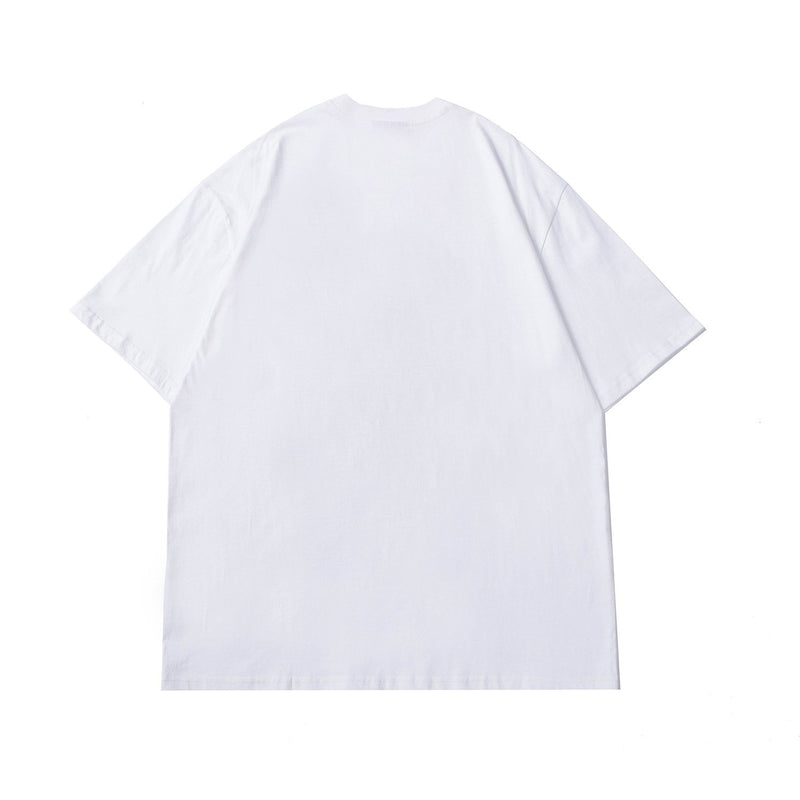 Justin Bieber Drew House Drew Golden Retriever Dog Head Smiley Face Printed Street HipHop Short Sleeve Tshirt