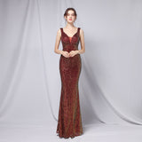 Sequin Evening Dress Sequined Fishtail Formal Dress