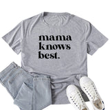 Boy Mama T Shirt Mama Best Letter Print T-shirt