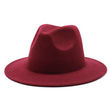 Walter White Fedora Fur Felt Hat Men and Women Autumn Winter Retro Fedora Hat