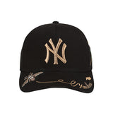 Yankee and Dogers Baseball Cap Men's and Women's Peaked Cap Bee Embroidery