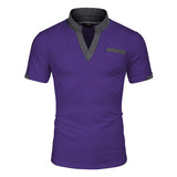 Polo Shirts Spring/Summer Polo Shirt Color Matching Men