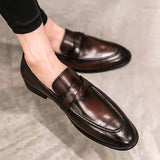 Indo Western Shoes Summer Casual British Leather Shoes Loafers Peas Shoes