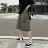 Harajuku Clothing Men's Casual Shorts Cargo Pants Men plus Size Retro Sports