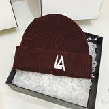 Dogers Winter Hat Fashion Letters Woolen Cap Female Autumn and Winter Leisure