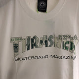 Thrasher T Shirt Thrasher Dollar Bill Flame Loose Short Sleeve Fall Winter Couples Women