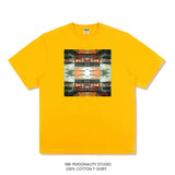 Rock Star T Shirt the Crystal Method Band Printed T-shirt Short Sleeve Loose Men and Women