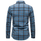 Mens Flannel Jacket Men's Thickened Warm Woolen Flannel Casual Shirt