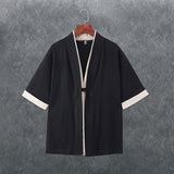 Men's T-Shirt Summer Short-Sleeved Shirt Cardigan
