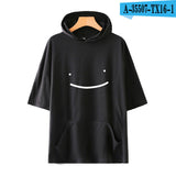 Dreamwastaken Novelty Hoodies Dream Merch Shirt Loose Print Fashion Loose Hooded T-shirt Short Sleeve Top