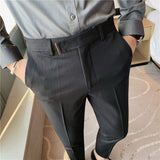 Men Trousers Casual Suit Pants