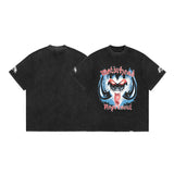 Present T Shirt Loose Printed Distressed Couple T-shirt