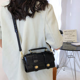Jackie Kennedy Bag Summer Tote Double Lock Crocodile Pattern Bag