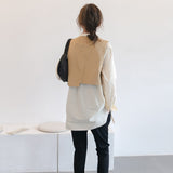 Preppy Aesthetic Outfits Autumn Long Sleeve Shirt Two-Piece Set