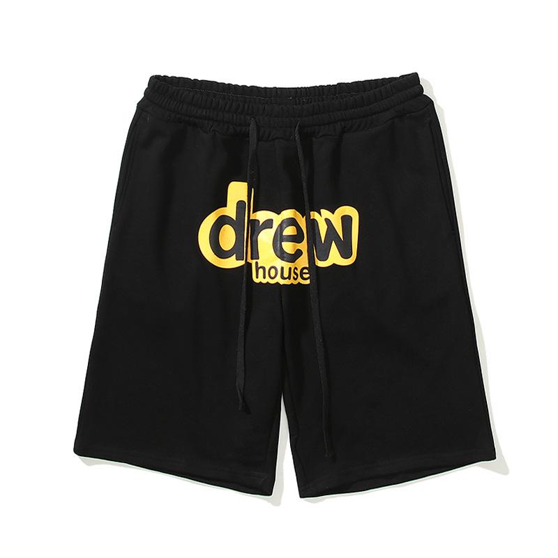 Justin Bieber Drew House Basketball Shorts Drew Shorts Men's and Women's Smiley Face Letters Justin Biber Sports Pants Basketball Shorts