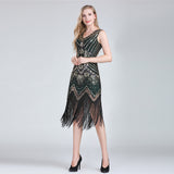 The Great Gatsby Daisy Dress Vintage Women's Sequined Dress Bridesmaid Dress