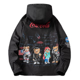 Varsity Jacket Hooded Printed Coat Sun Protection Clothing
