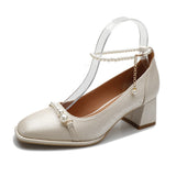 Nude Block Heel Sandals