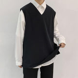 Tuxedo Vests Loose Pullover Suit Vest Men's Vest Outer Wear Coat