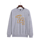 In Memory of Kobe Hoodie Kobe Memorial Clothing Casual Loose Men's and Women's Fleece round Neck Sweater