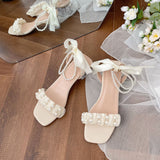 Nude Pumps Block Heel