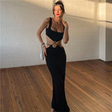 Music Festivals Rave Outfits Dress Backless Slim Fit Sheath Dress