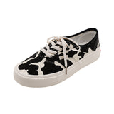 Cow Print Hey Dude Shoes Low Top Women's Board Shoes Vulcanized Shoes Women's