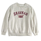 Harvard Sweatshirt Winter Embroidery Letters Velvet Padded Thickened Sweater