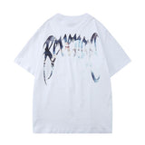 Revenge T Shirt Revenge Paradise Print Short Sleeve High Street Men and Women BF Loose Fog Couple Hip Hop T-shirt