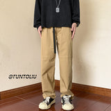 Men Cargo Pants Workwear Pants Male Spring and Autumn Casual Pants Straight-Leg Trousers