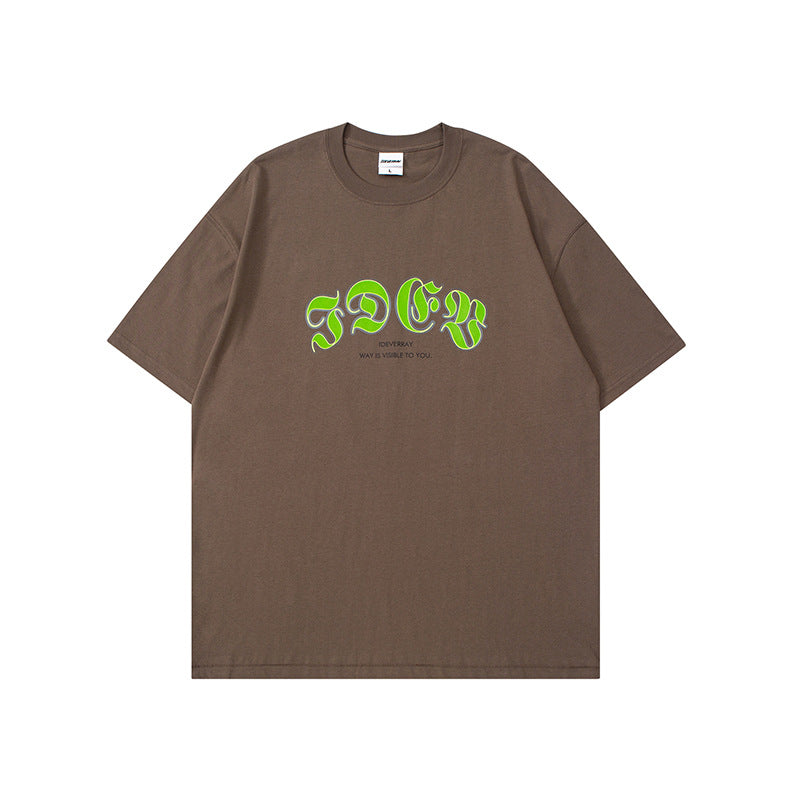 Man Summer T Shirt Arch Letter Print
