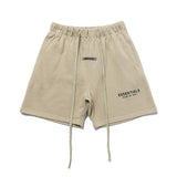 Fog Short Summer Double Line Letter Print Casual Drawstring Shorts Fear Of God
