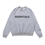 Fog Tops Double Line Letter Printing plus Size Retro Sports Sweater Coat Fear Of God