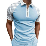 Polo Shirts Summer Men's Polo Shirt Short Sleeve Color Matching T-shirt