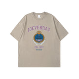 Man Summer T Shirt Badge Crew Neck