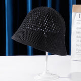 Straw Hat Hollow Summer Knitted Fisherman Hat