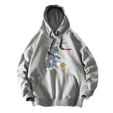 Tom and Jerry Hoodie Autumn Cartoon Printed Sweater Hooded Top