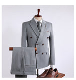 Double Brewed Seersucker Suit Gray Striped Dress