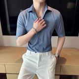 Men Shirts V-neck Shirt