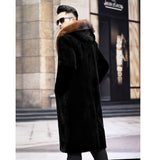Beaver Coat Men Winter Menswear Hooded Loose Casual Warm Coat