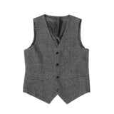 Tuxedo Vests Autumn and Winter Suit Vest Men's Retro Style Slim Fit Leisure Professional Formal Suit Vest Fashion