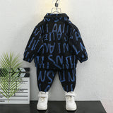 Toddler Boys Jackets Boys Autumn Clothing Denim Suit Two Pieces