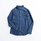 Denim Shirts Men's Long-Sleeved Slim Jacket