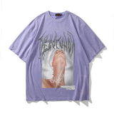 Men's T Shirt Summer Casual Tops Printed Short Sleeve T-shirt Men's round Neck Half Sleeve Street Trendy Half Sleeve Pullover