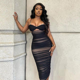 Music Festivals Rave Outfits Dress Summer Sexy Hollow Backless Slim Dress for Women