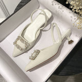 Nude Block Heel Sandals